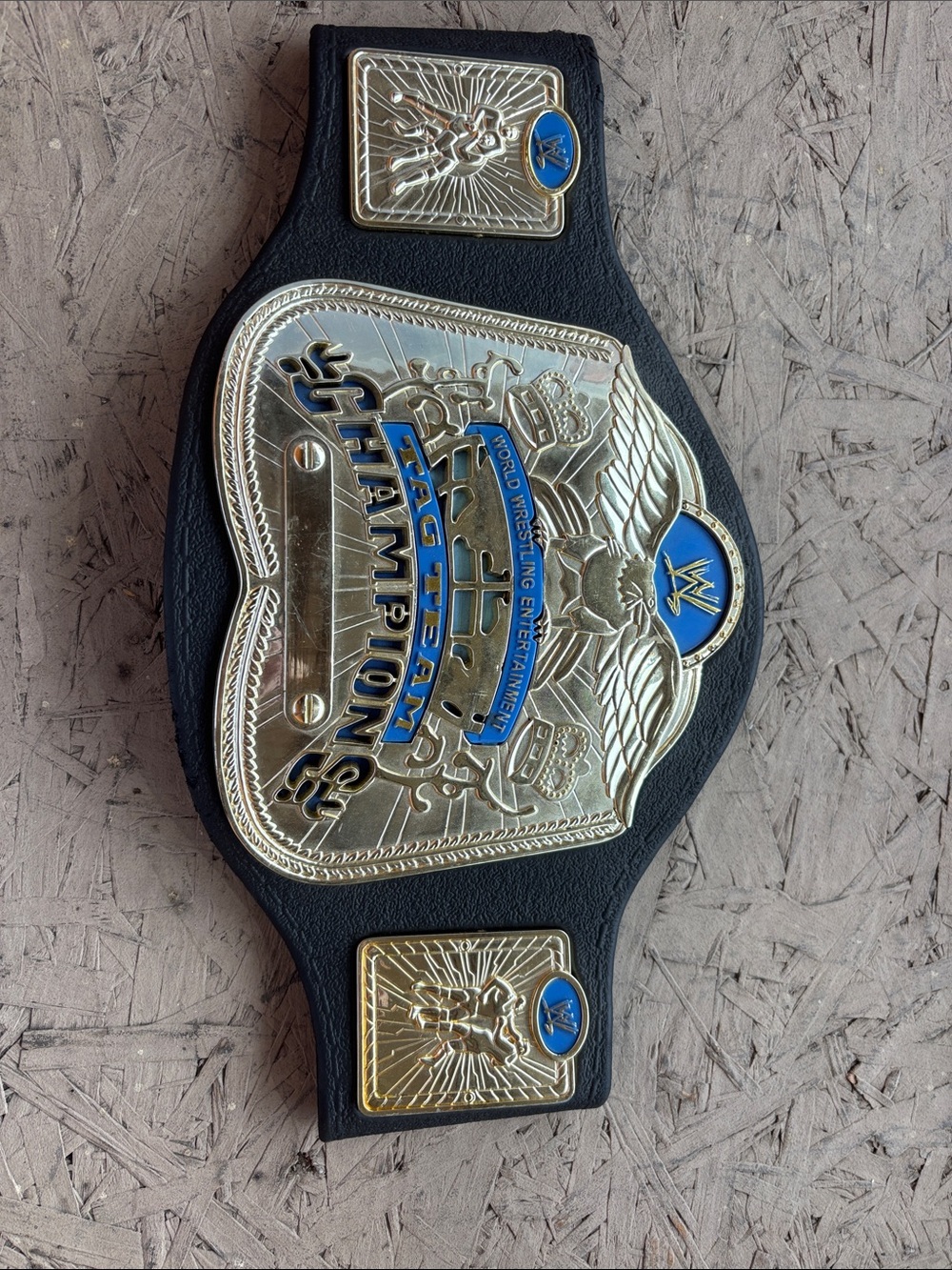 WWE smackdown tag team championship plastic kids